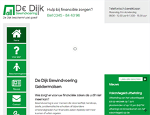 Tablet Screenshot of dedijkbewindvoering.nl